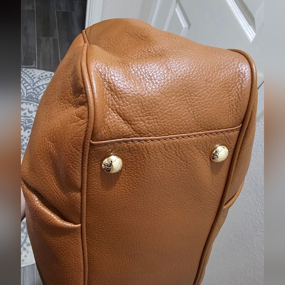 Michael Kors Large Caramel Brown Fulton East West Tote EUC 2 Callouts see pics - Picture 8 of 16